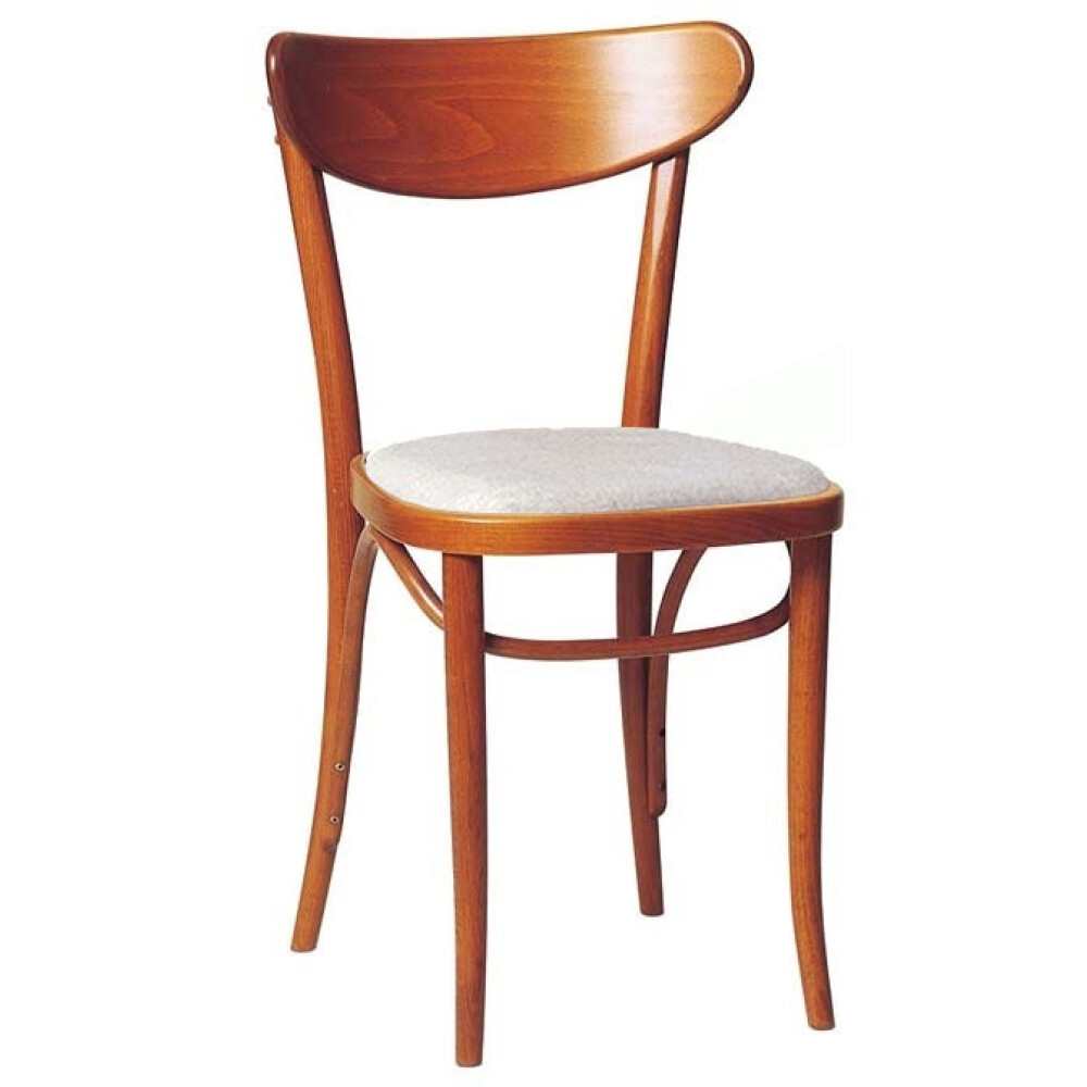 Dřevěná židle 769 s čalouněným sedákem