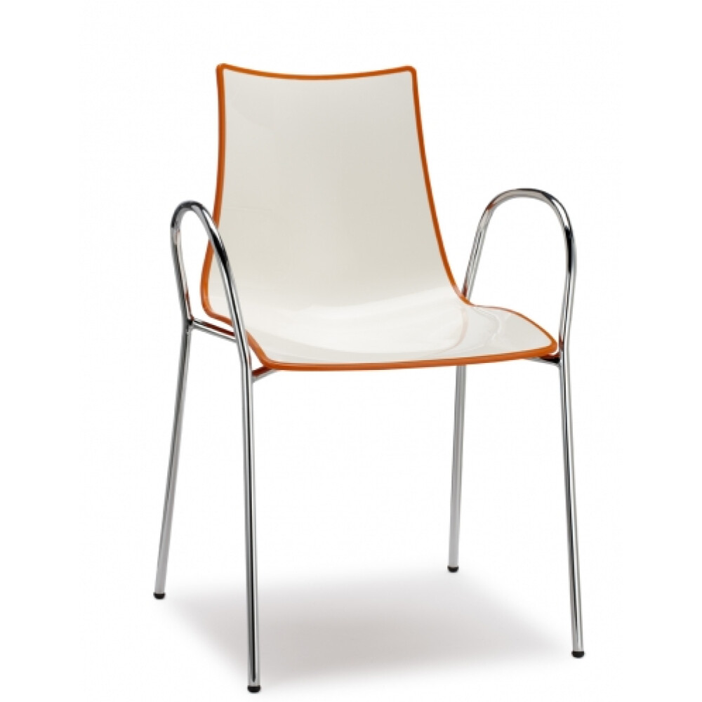 Dvoubarevná plastová židle ZEBRA BICOLORE armchair