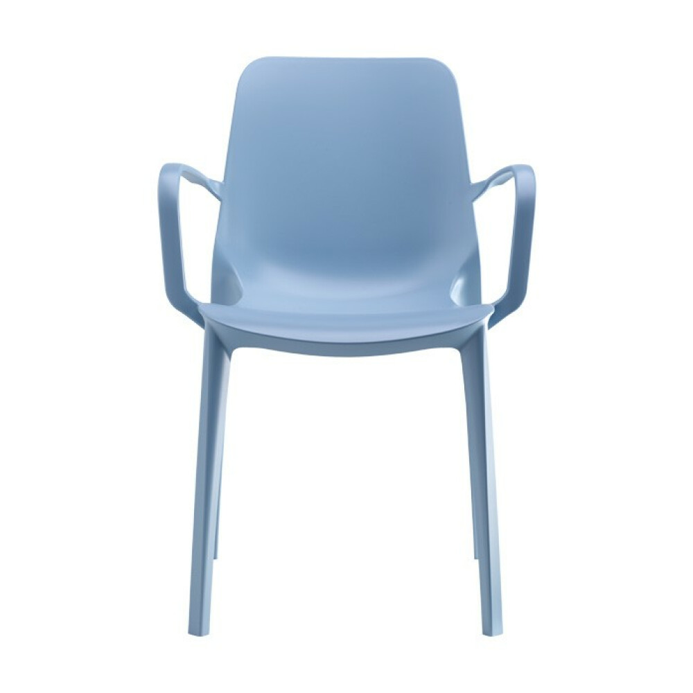 Plastová židle GINEVRA armchair light blue