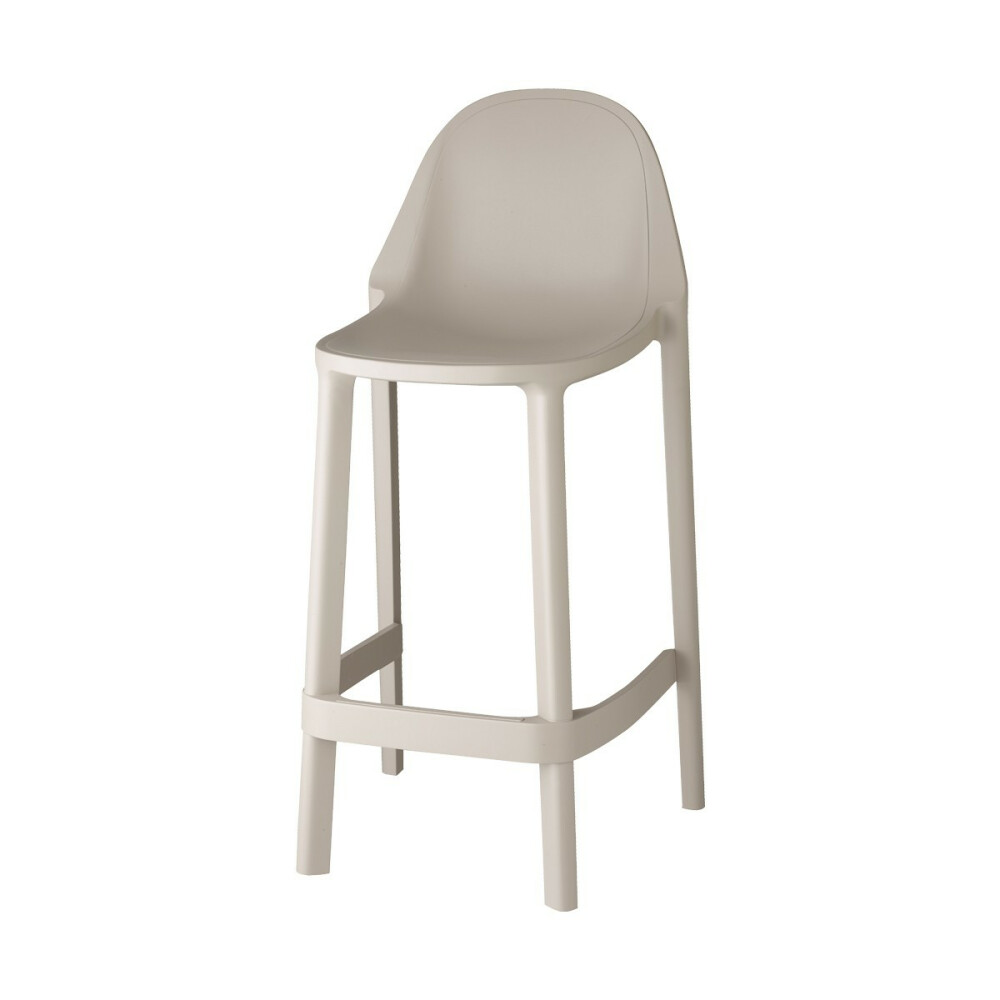 plastová barová židle PIÚ dove grey