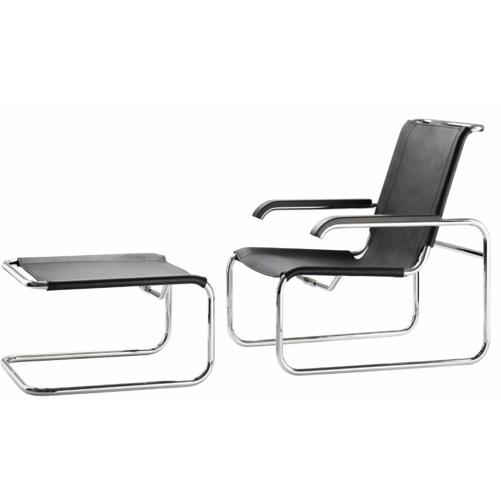 relaxační křeslo THONET S 35 L + podnožka