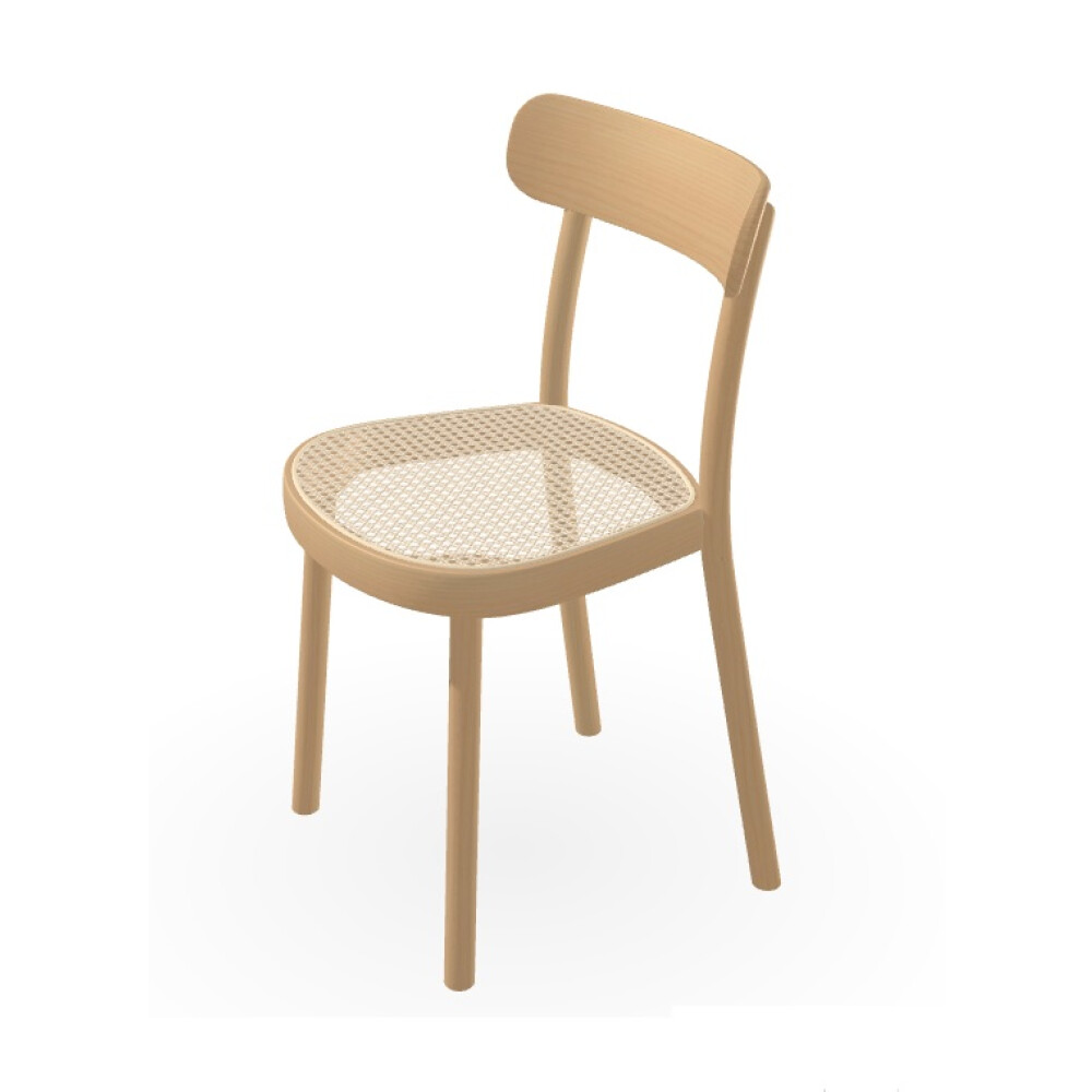 Dřevěná jídelní židle TON 315 301 - výplet rákos