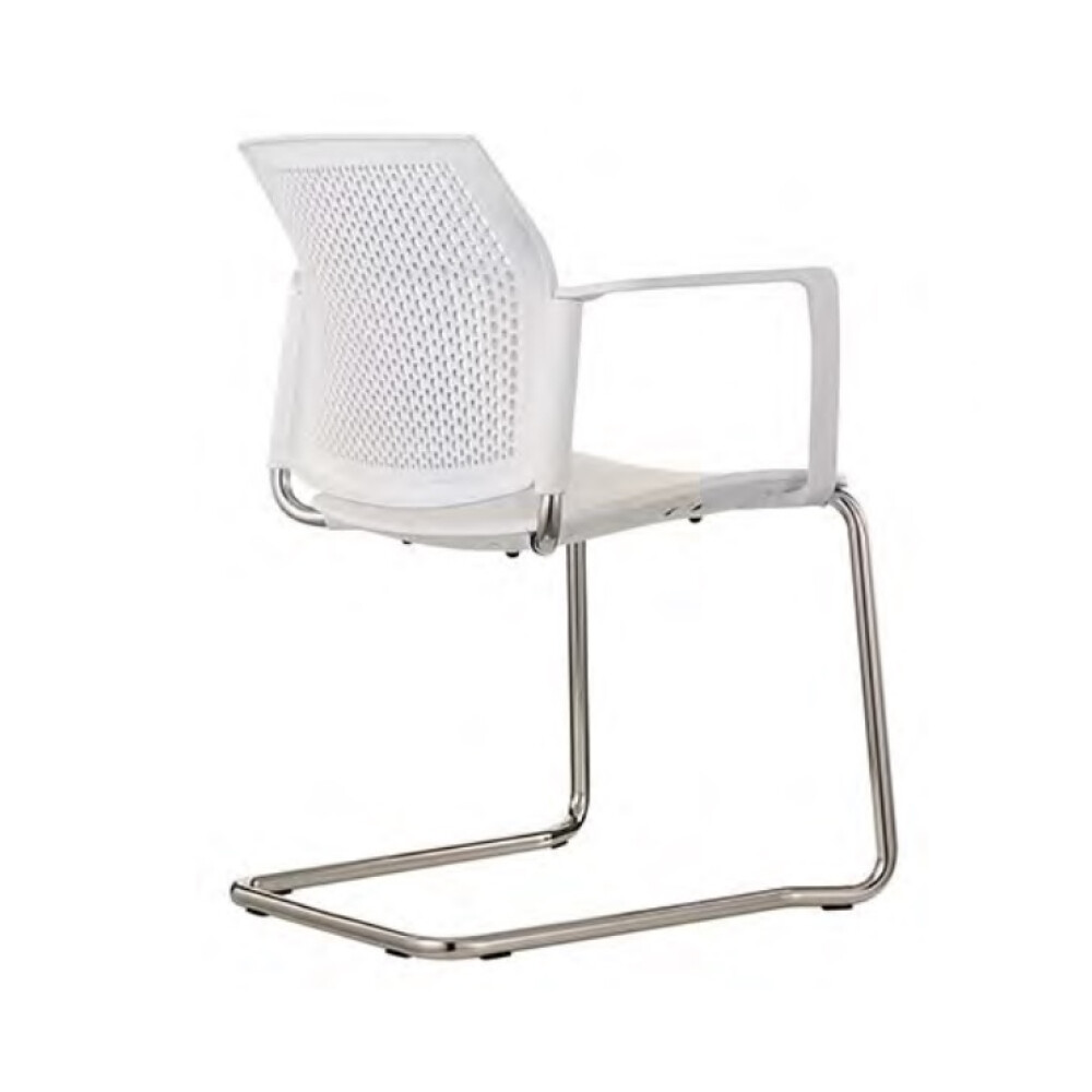 Plastová židle LOGOS cantilever s područkami