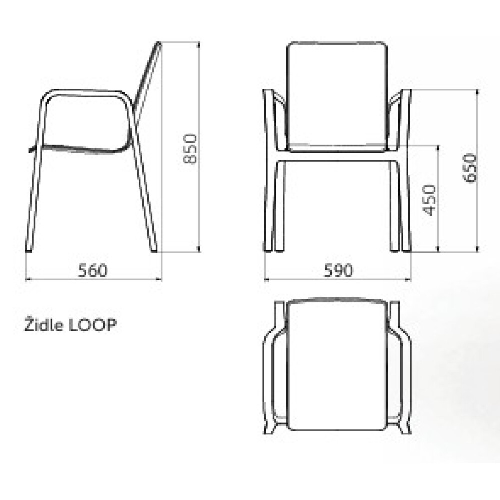 Dřevěná židle LOOP CUATRO CS