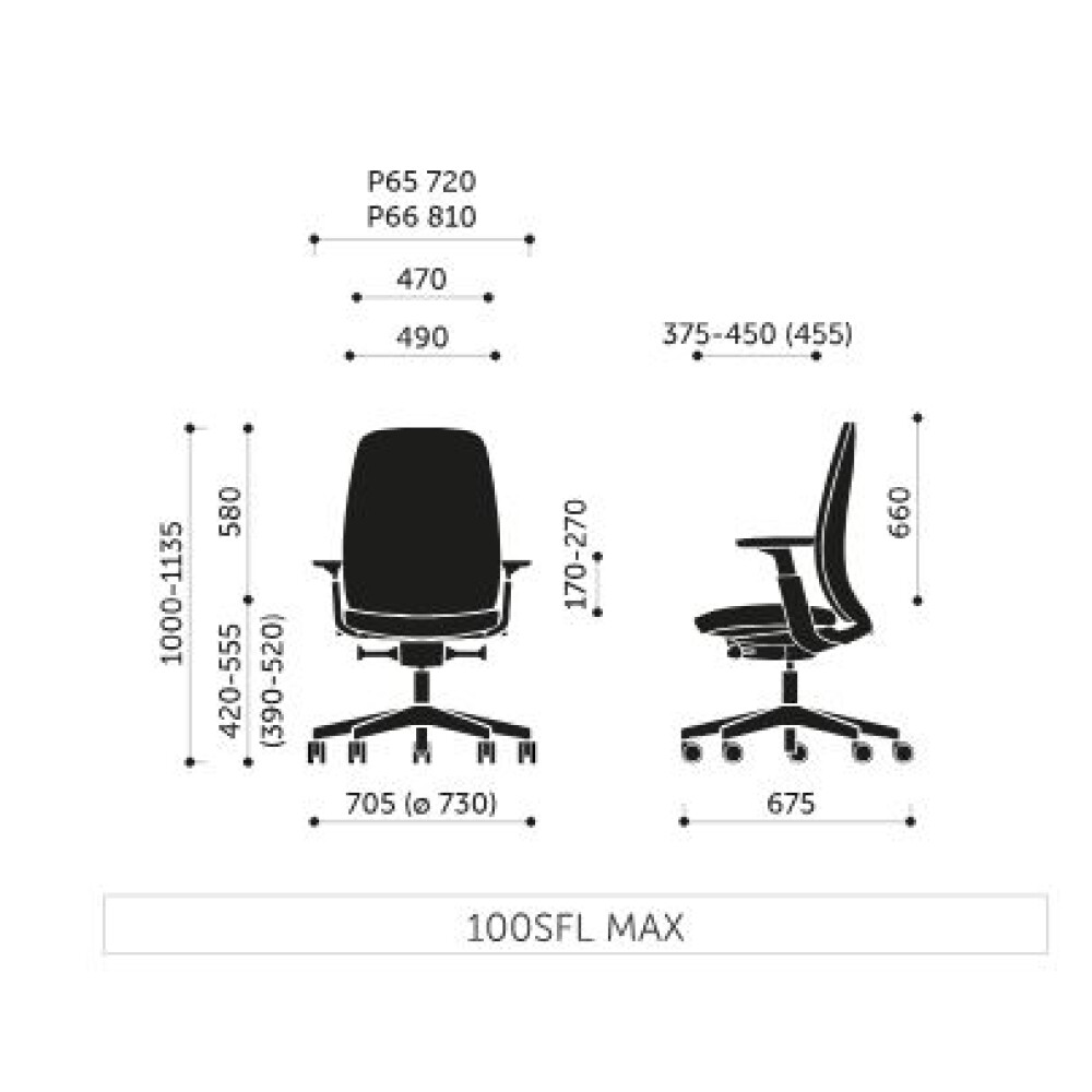 Kancelářská židle Pace 100SFL MAX