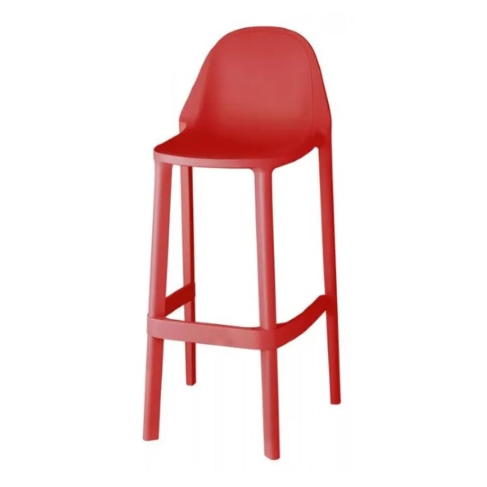 plastová barová židle PIÚ red