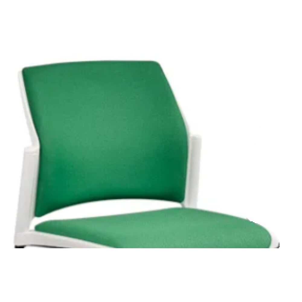 Jednací židle REWIND celočalouněná plast bílý