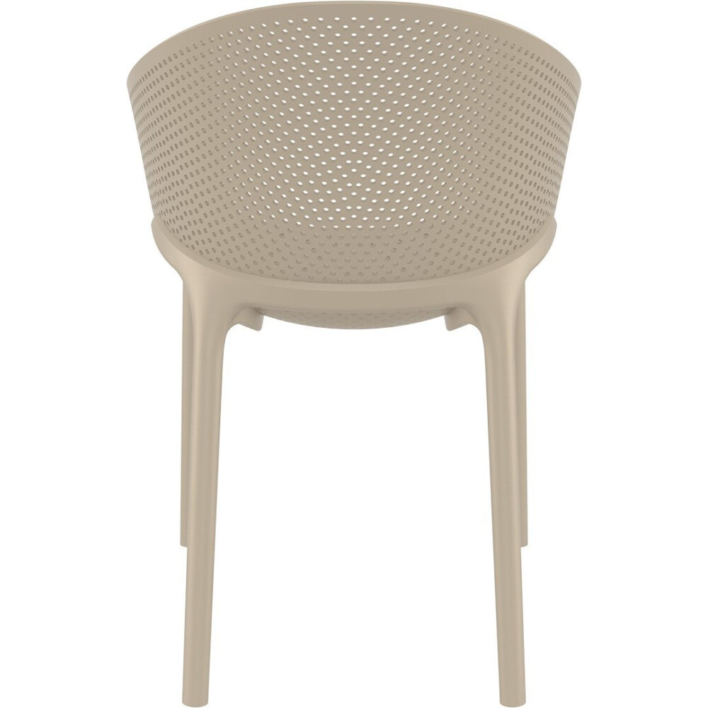 Plastová židle SKY PRO dove grey  béžovo šedá
