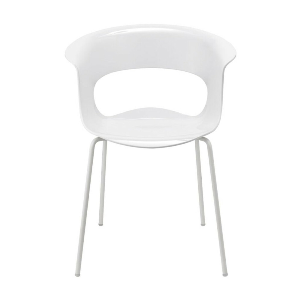 Plastové židle  MISS B lesklá bílá