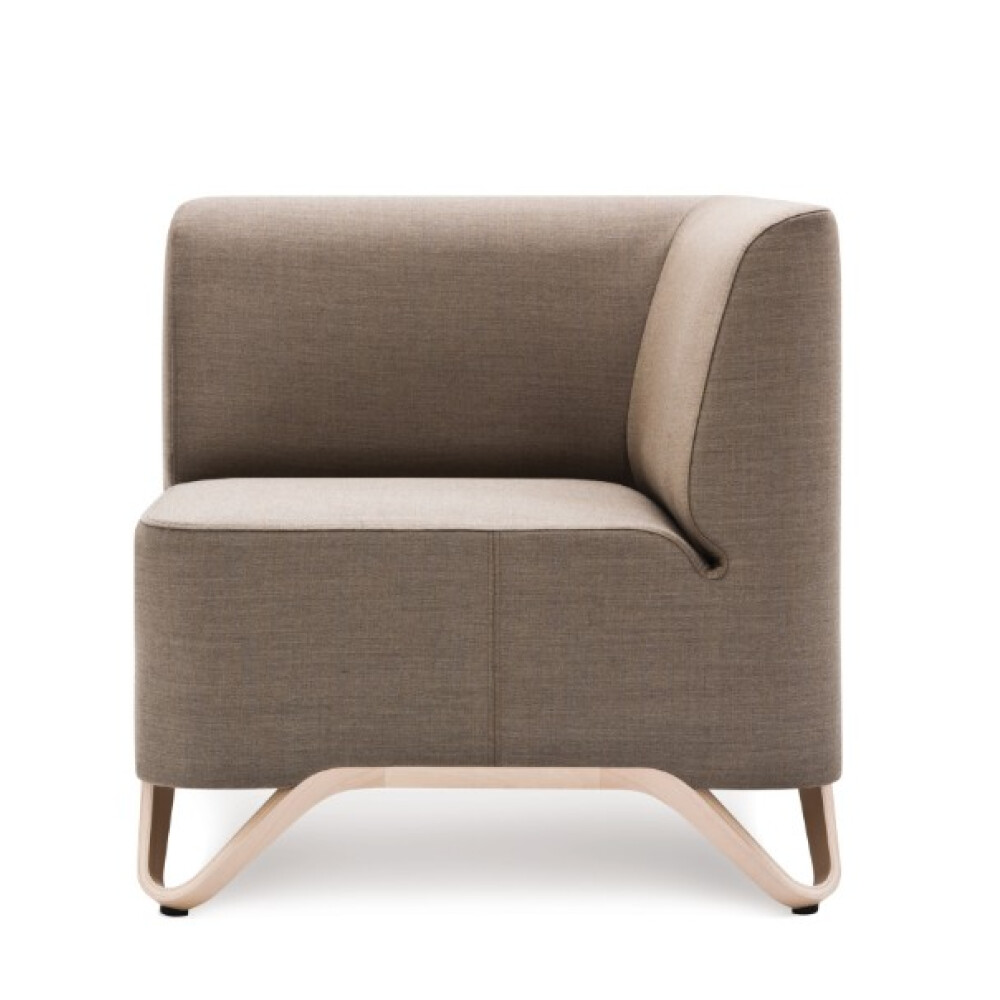 Rohové křeslo SOFTBOX 1C - buková kostra