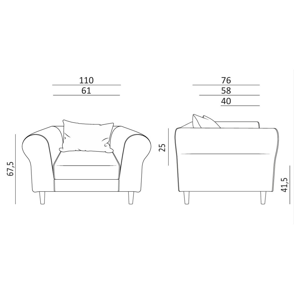 Křeslo Versailles 100