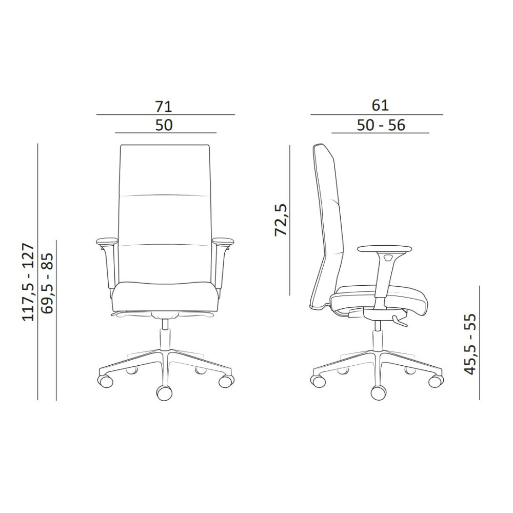 Kancelářské křeslo 8100 Vertika + AR12