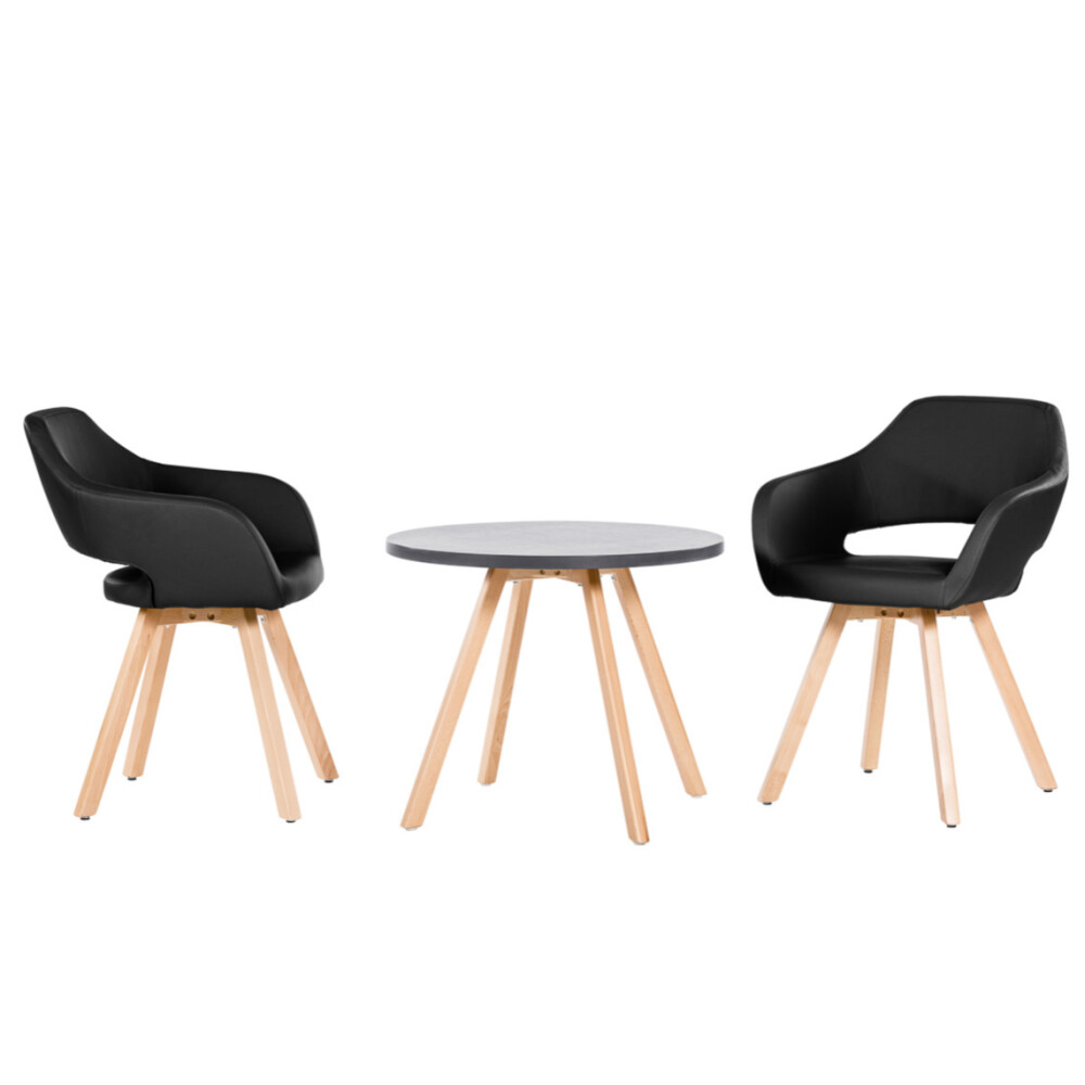 Konferenční stolek Wood a křesílka Belen Wood