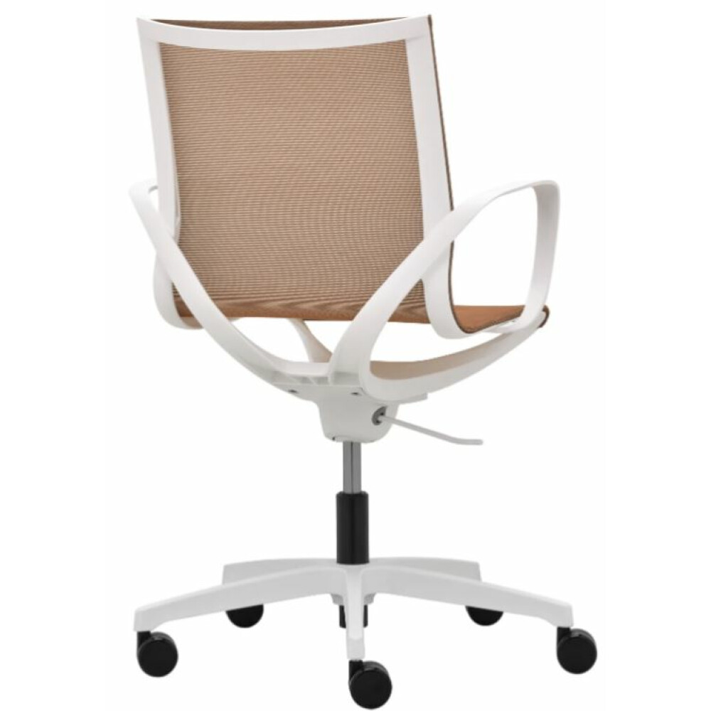Kancelářská židle ZERO G plasty bílé s područkami