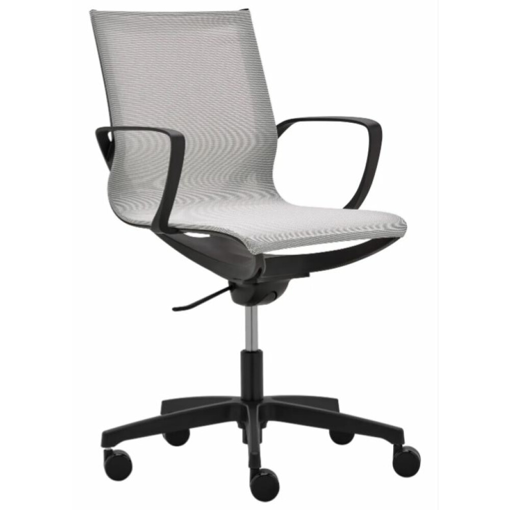 Kancelářská židle ZERO G plasty černé s područkami
