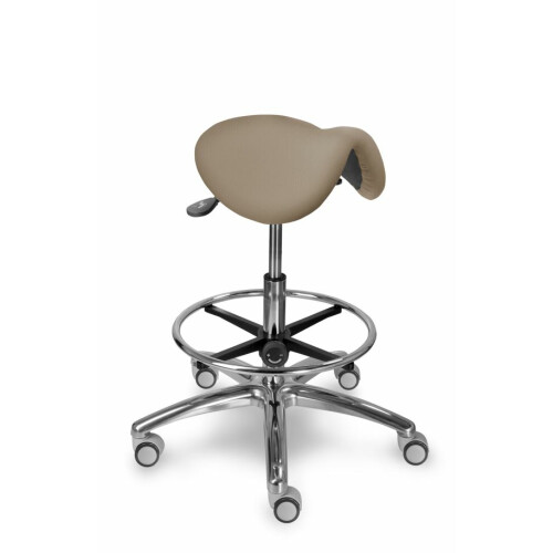 Zdravotnická stolička MEDI 1213 G dent s naklápěcím sedákem a oporou nohou