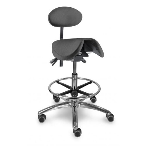 1215 S dent stolička s děleným naklápěcím sedákem a oporou zad