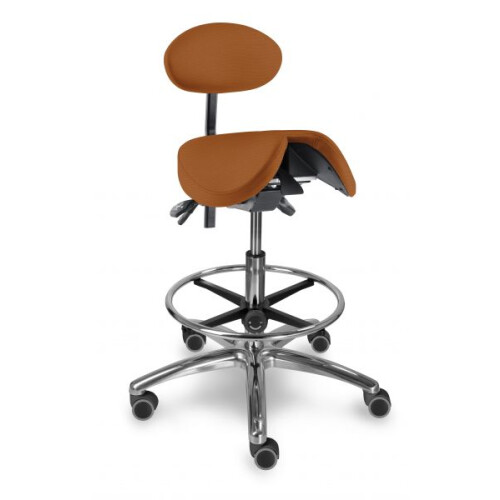 1215 S dent stolička s děleným naklápěcím sedákem a oporou zad