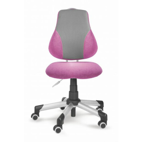 Dětská rostoucí židle Actikid A2 látka růžovofialová a síťovina šedá
