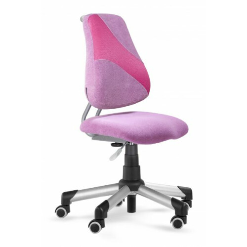 Dětská rostoucí židle Actikid A2 látka růžovofialová a síťovina růžová