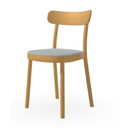 Dřevěná jídelní židle La Zitta 313 301 s čalouněným sedákem