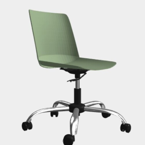 Plastová židle EMMA na chromovaném kříži