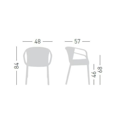 Plastová židle Gianet