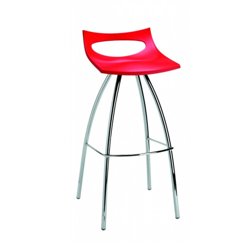 Barová židle DIABLO 65 červená