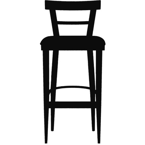 Dřevěná barová židle CAFE 462