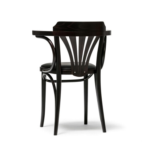 Dřevěná židle 024 čalouněná s područkami