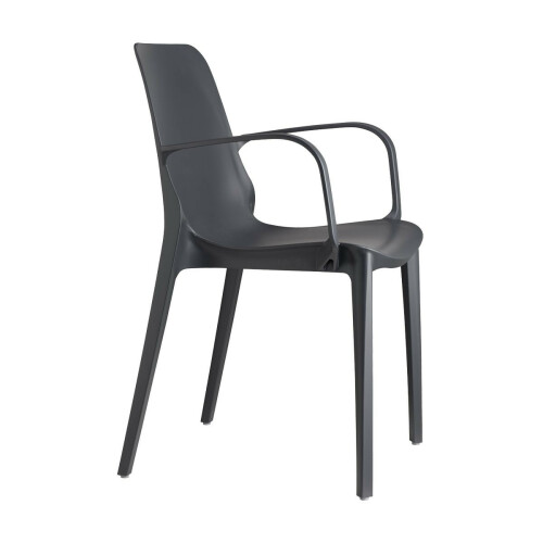 Plastová židle GINEVRA armchair antracit