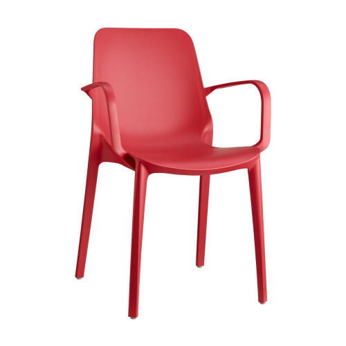 Plastová židle GINEVRA armchair red