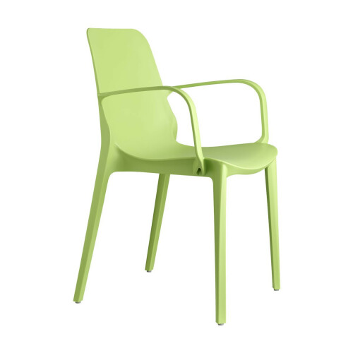 Plastová židle GINEVRA armchair light green