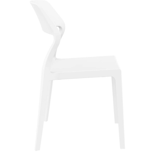 Plastová židle SNOW bílá