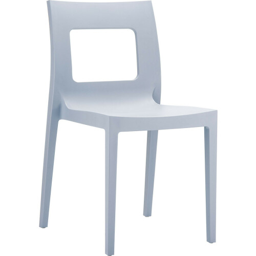 Plastová židle LUCCA stříbrná