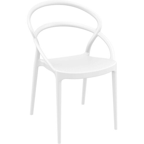 Plastová židle PIA - bílá