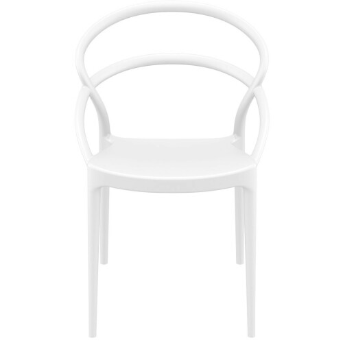 Plastová židle PIA - bílá