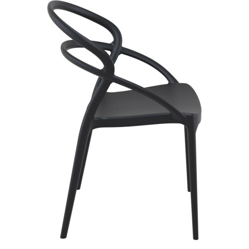Plastová židle PIA - černá