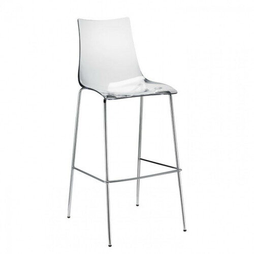 Barová židle ZEBRA antishock barstool transparentní