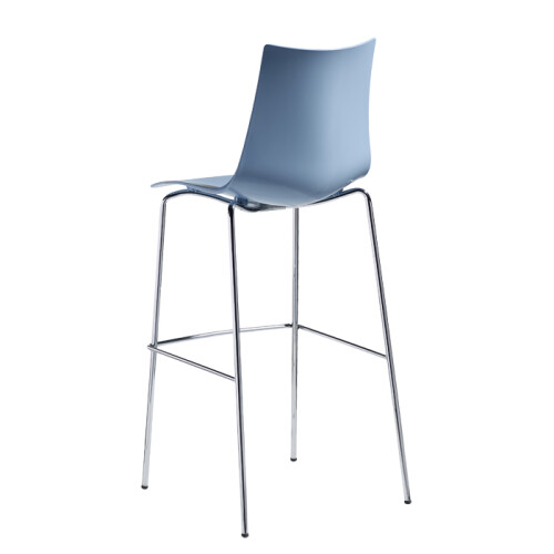 Barová židle ZEBRA bar technopolymer light blue