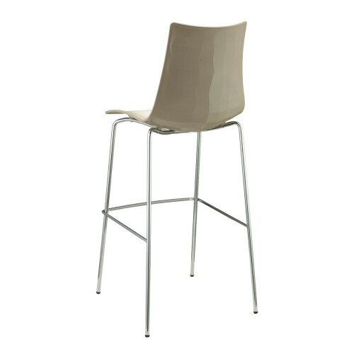 Barová židle ZEBRA BICOLORE barstool chrom