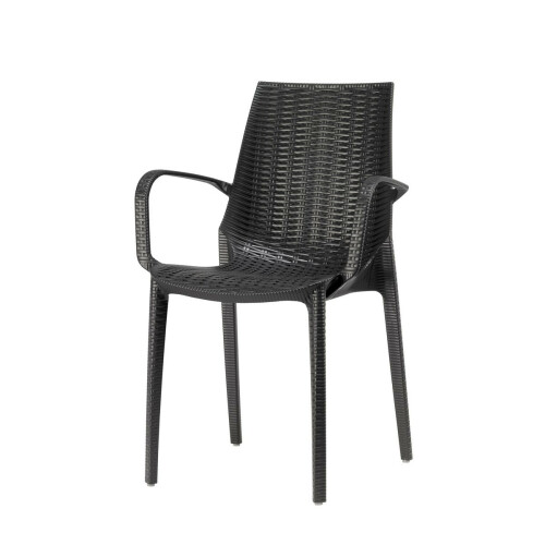 Plastová židle LUCREZIA armchair antracit