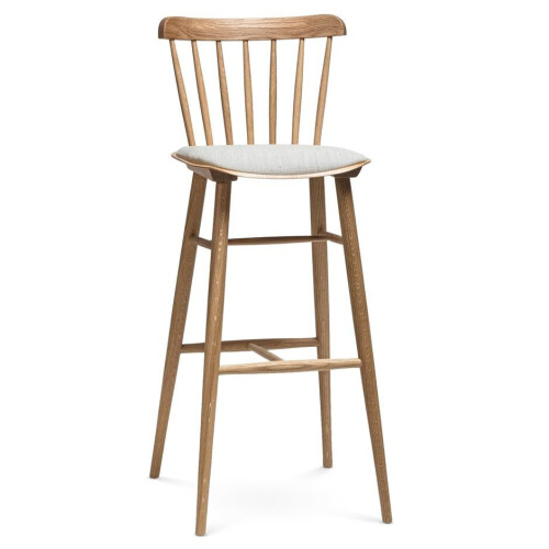 Barová židle IRONICA  s čalouněným sedákem