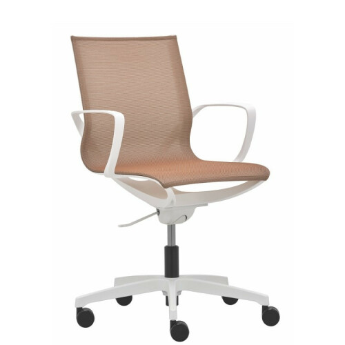 Kancelářská židle ZERO G plasty bílé s područkami