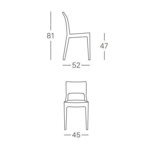 Plastová židle ISY ANTISHOCK