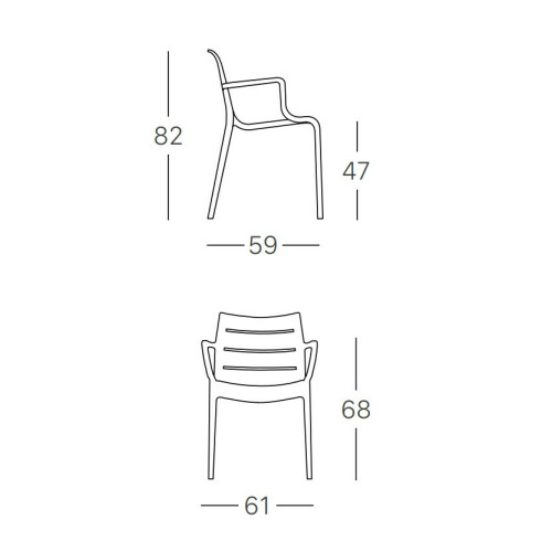 Plastová židle SUNSET
