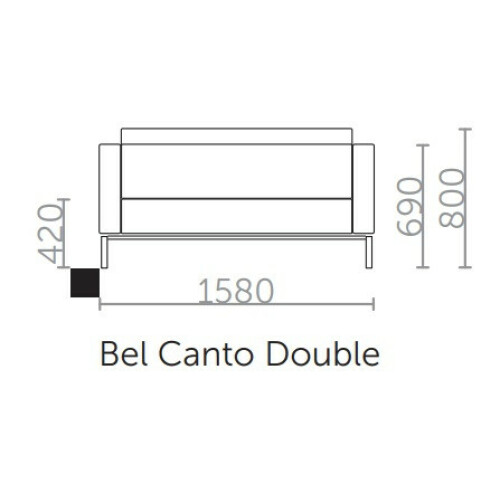 pohovka BEL CANTO DOUBLE