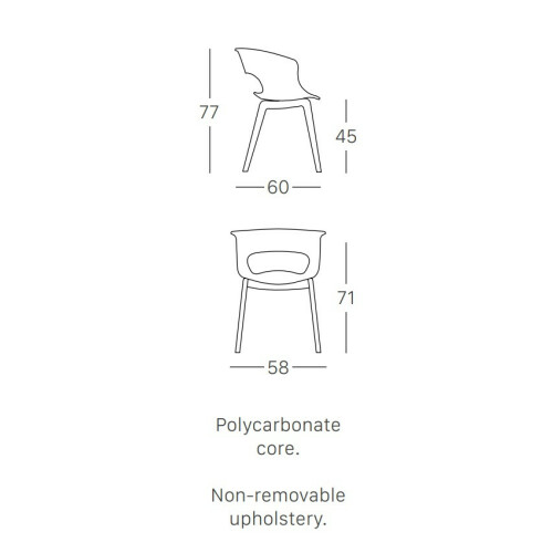 Čalouněná židle NATURAL MISS B POP