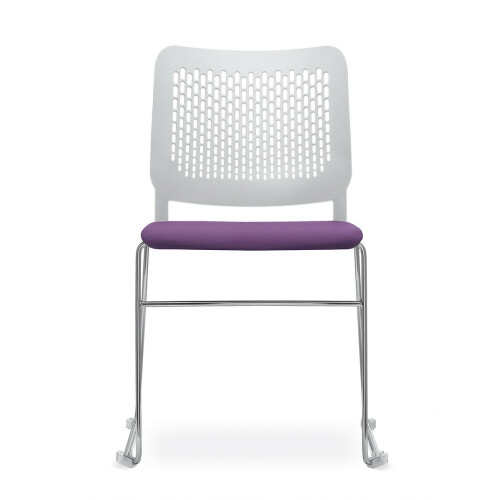Plastová židle TIME 161-Q-N4 s čalouněným sedákem
