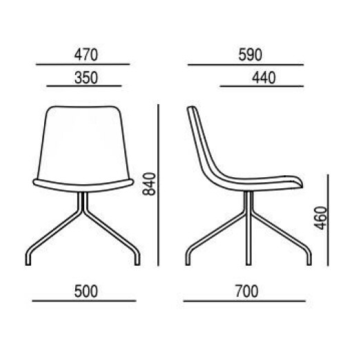 Designová židle EDGE 4201.03